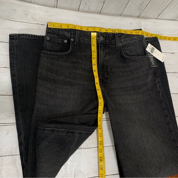 Lauren Ralph Lauren Wide Leg Mid Rise Non Stretch Jeans Creased Easy W27 Size 4 - Picture 12 of 15